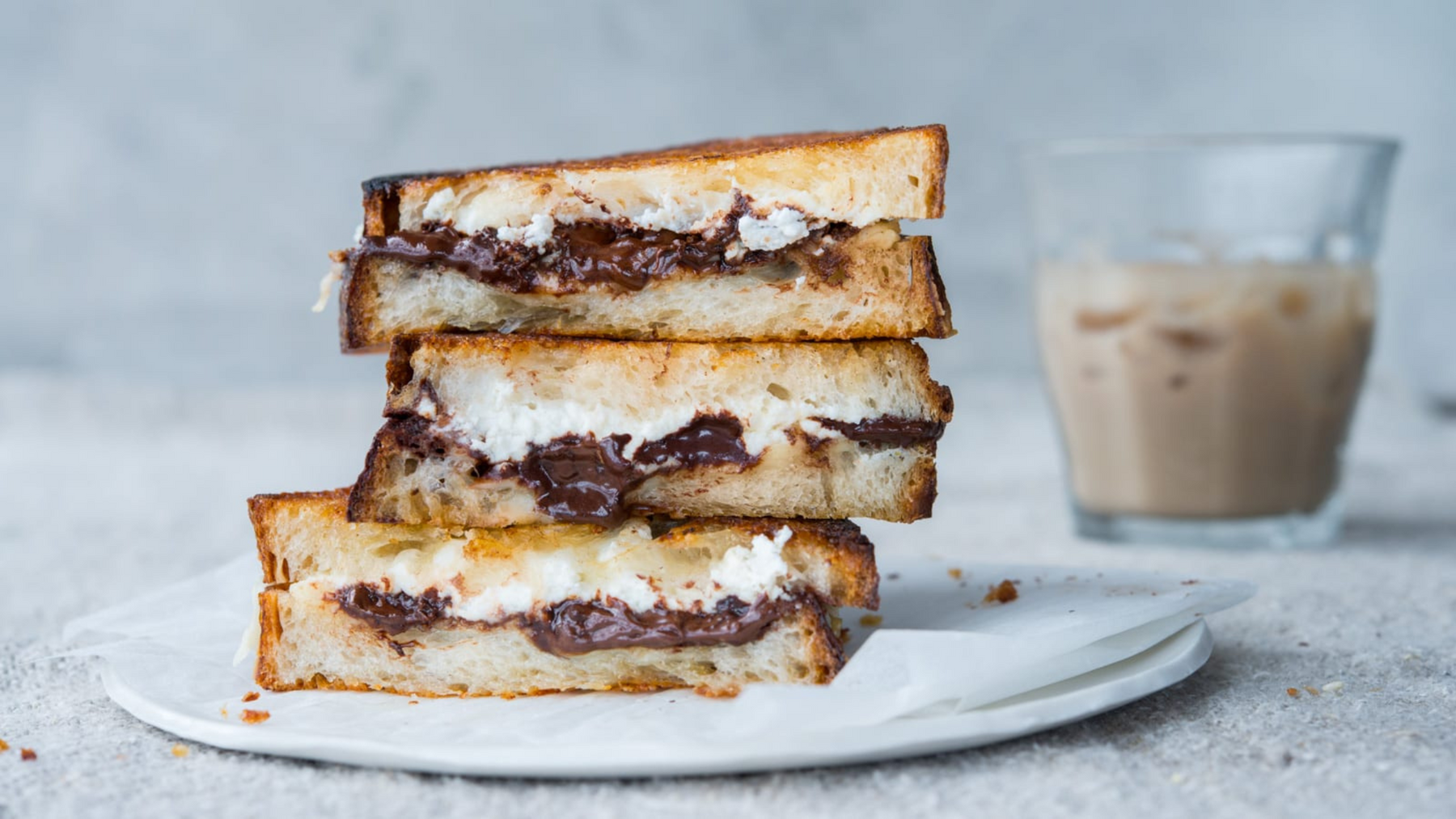 Dark Chocolate and Parmesan Grilled Cheese