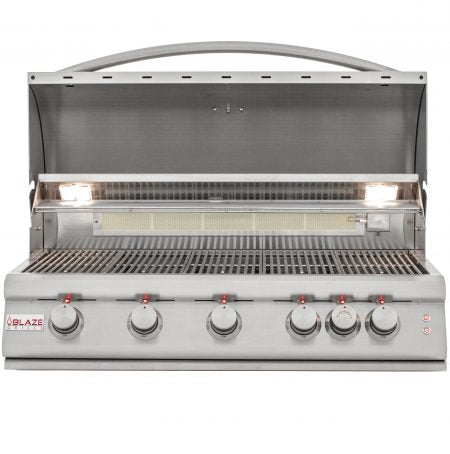 BLAZE LTE 40 INCH 5-BURNER GAS GRILL WITH REAR BURNER AND BUILT-IN LIGHTING BLZ-5LTE2