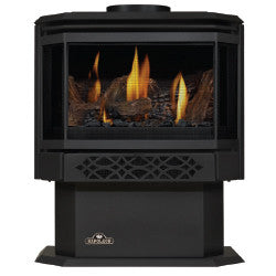 Napoleon Direct Vent Gas Fireplace Stove - GDS28 Haliburton - Painted Metallic Black Finish