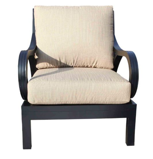 Milano Deep Seat Lounge Chair Front View
