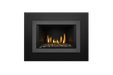 Napoleon Gas Fireplace Insert - Oakville Glass with Small 4-Sided Gun Metal Faceplate