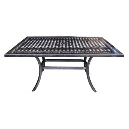 Pure Dining Table by Cabana Coast - 60" Square Dining Table - Black