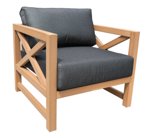 Cabana Coast- Kensington Deep Seat Chair- Sol Teak Patio Furniture