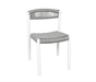 Cabana Coast Baybreeze Aluminum Dining Arm Chair. Deluxe Patio Dining Set.