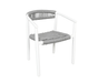 Baybreeze Dining Collection By Cabana Coast. Dining Armchair for Outdoor Dining Space.
