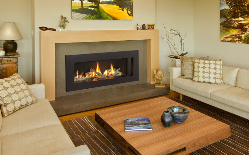 Valor L2 Linear Series Gas Fireplace - Driftwood Set