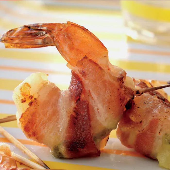 Bacon-Wrapped Jalapeno Shrimp Poppers