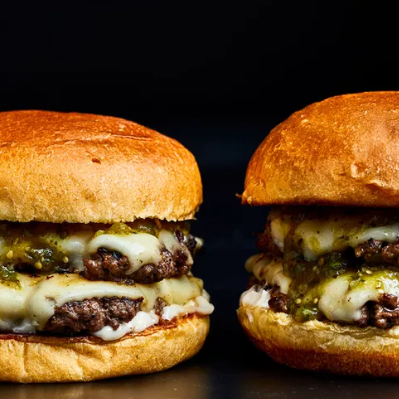 Hatch Chile Smash Burgers