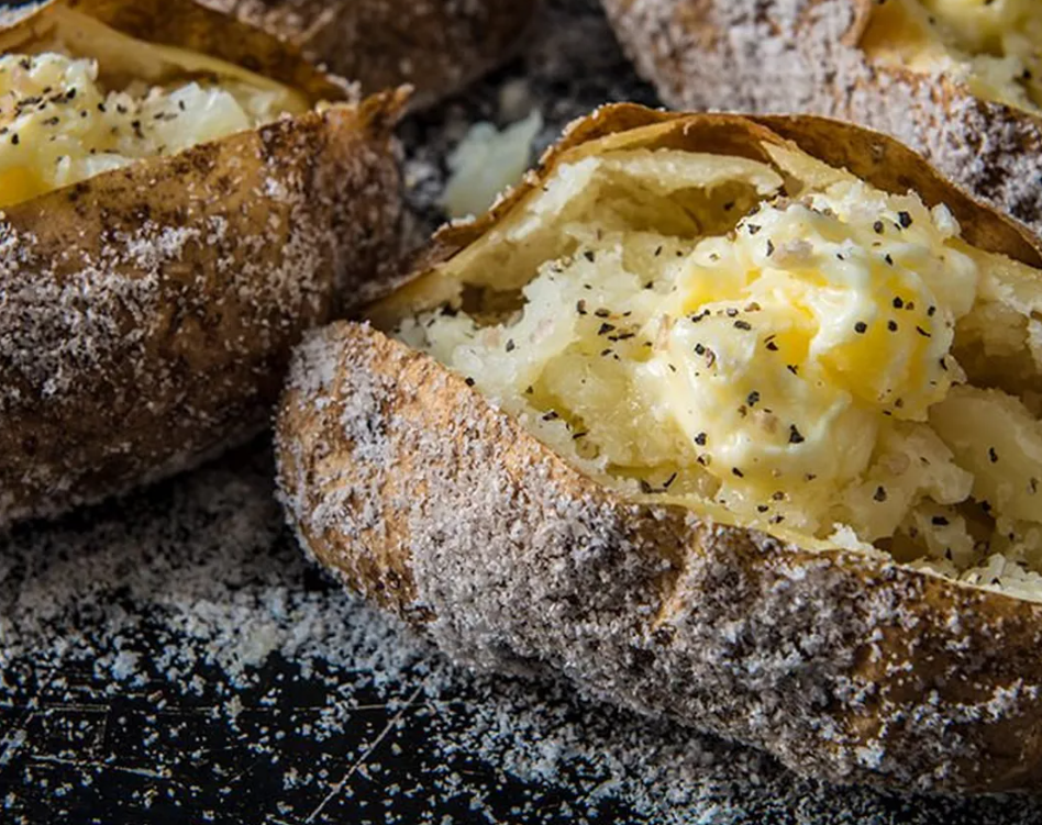 Salt-Crusted Baked Potatoes