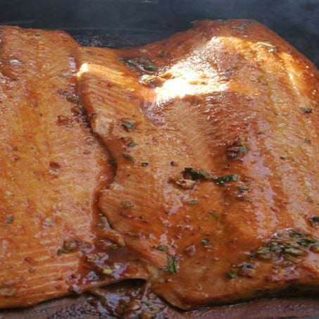 Double Hot Smoked Cedar Plank Salmon