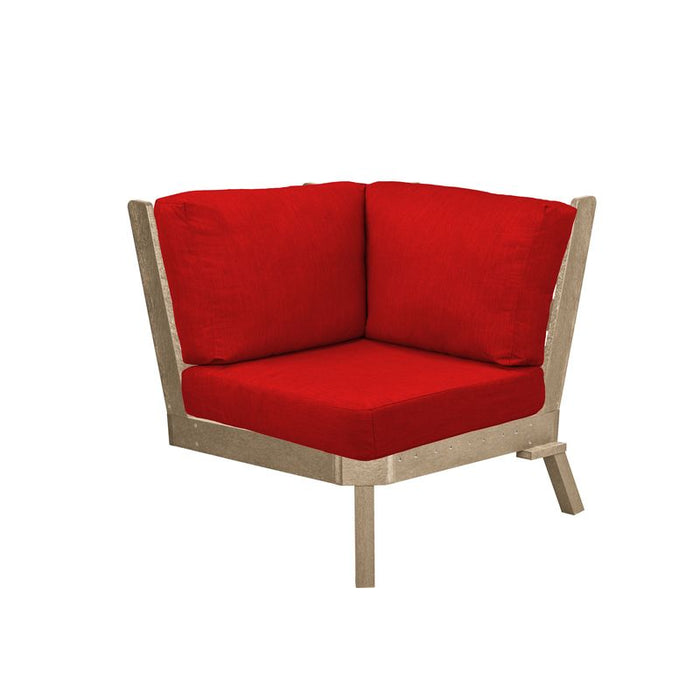 CR Plastics Tofino Sectional Corner Piece with Cushions