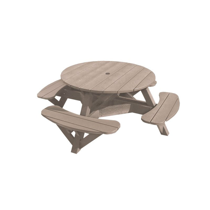 T50 51"Round Picnic Table