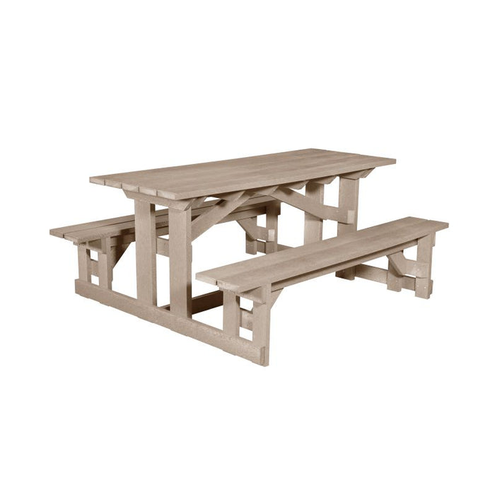 T52 72" Rectangular Picnic Table