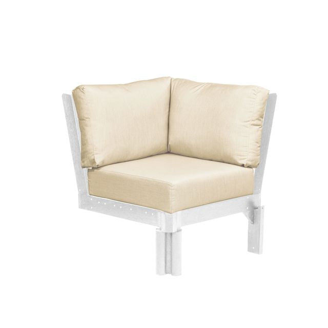 CR Plastics Stratford Sectional Corner Piece with cushions
