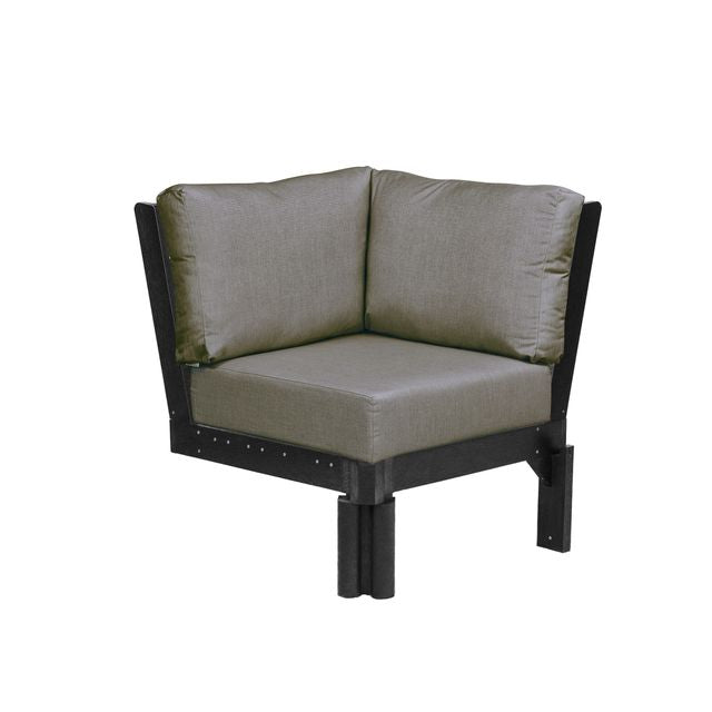 CR Plastics Stratford Sectional Corner Piece with cushions