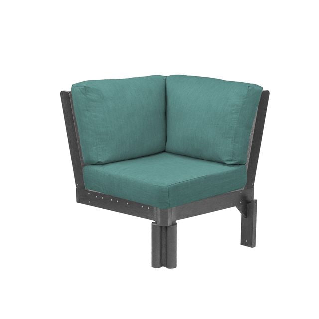 CR Plastics Stratford Sectional Corner Piece with cushions