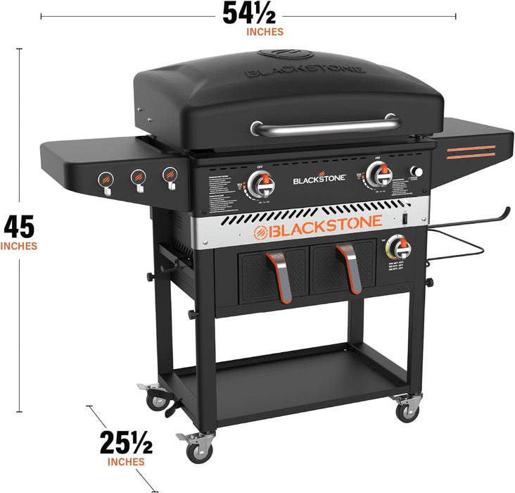 1962- 28" Griddle Cooking station with Air fryer and Warming Drawer