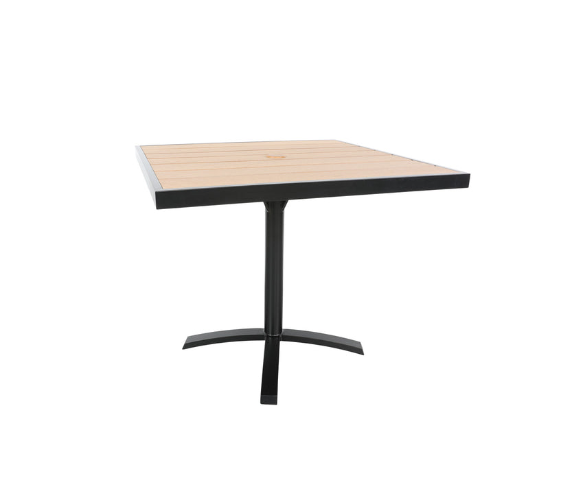 Bay 36″ Square Dining Table - Black