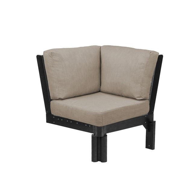 CR Plastics Stratford Sectional Corner Piece with cushions