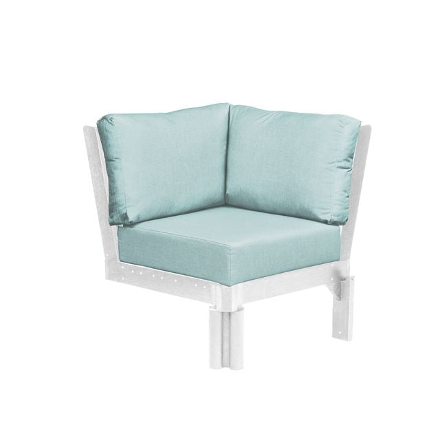 CR Plastics Stratford Sectional Corner Piece with cushions