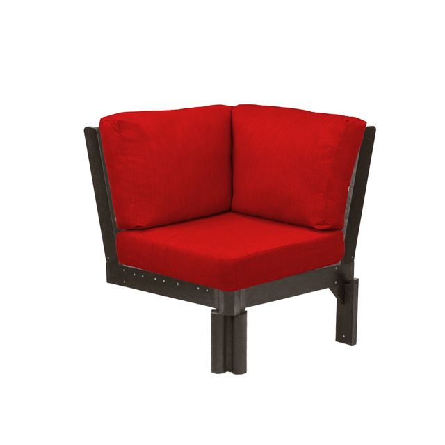 CR Plastics Stratford Sectional Corner Piece with cushions