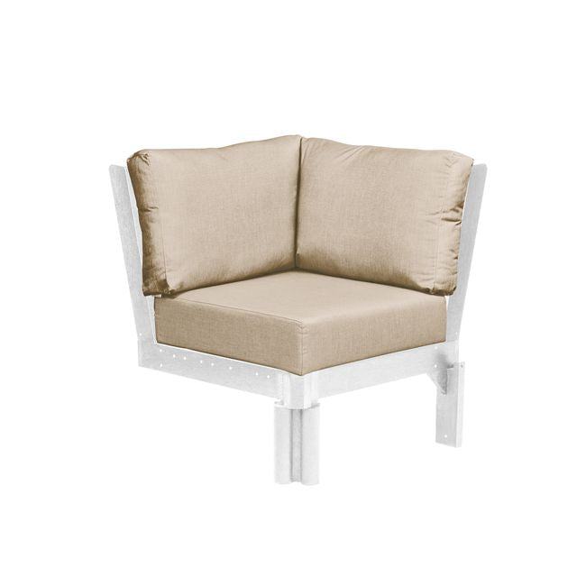 CR Plastics Stratford Sectional Corner Piece with cushions