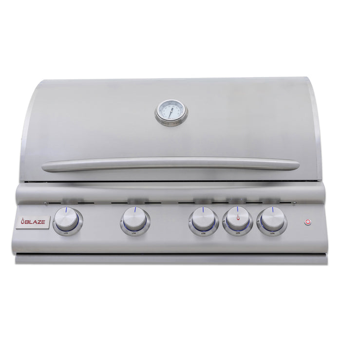 Blaze 32-Inch 4-Burner Premium LTE Plus Gas Grill with Rear Burner and Built-in Lighting System