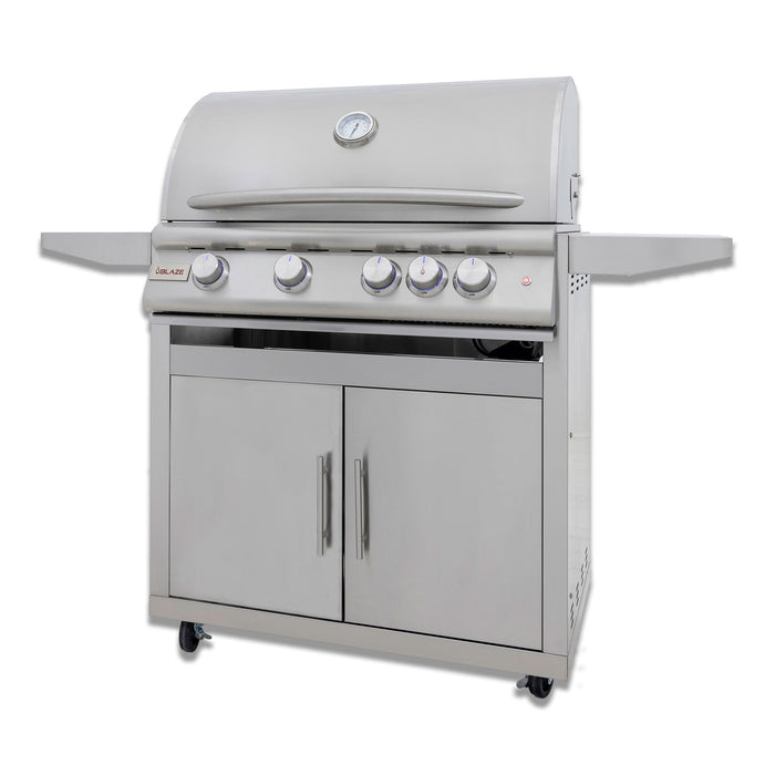 Blaze 32-Inch 4-Burner Premium LTE Plus Gas Grill with Rear Burner and Built-in Lighting System