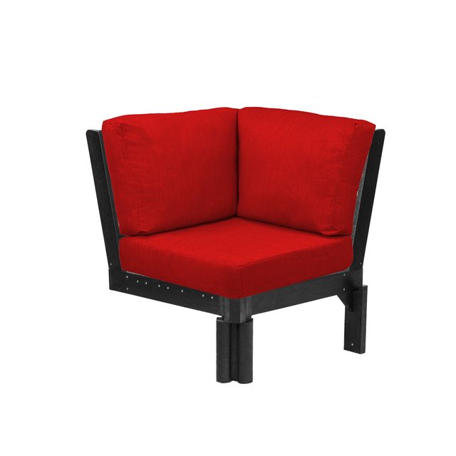CR Plastics Stratford Sectional Corner Piece with cushions