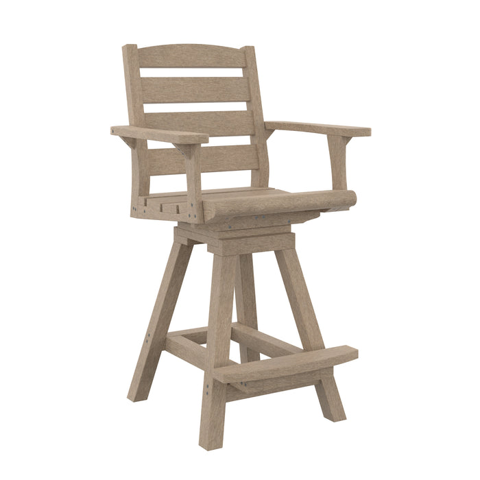 CR Plastics C312C Napa Swivel Pub Chair