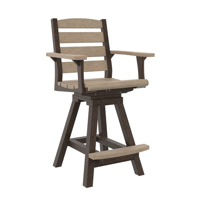 CR Plastics C312C Napa Swivel Pub Chair
