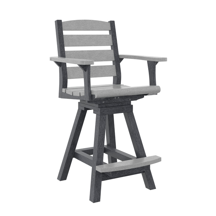 CR Plastics C312C Napa Swivel Pub Chair