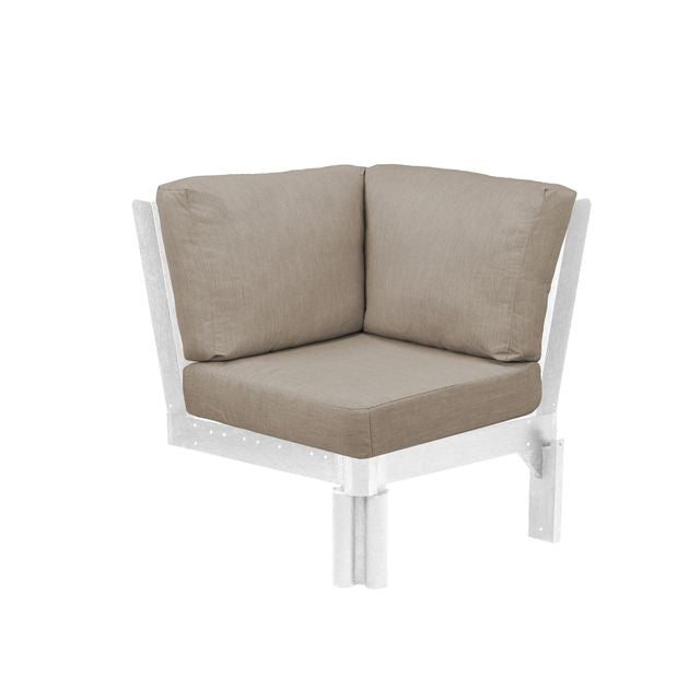 CR Plastics Stratford Sectional Corner Piece with cushions