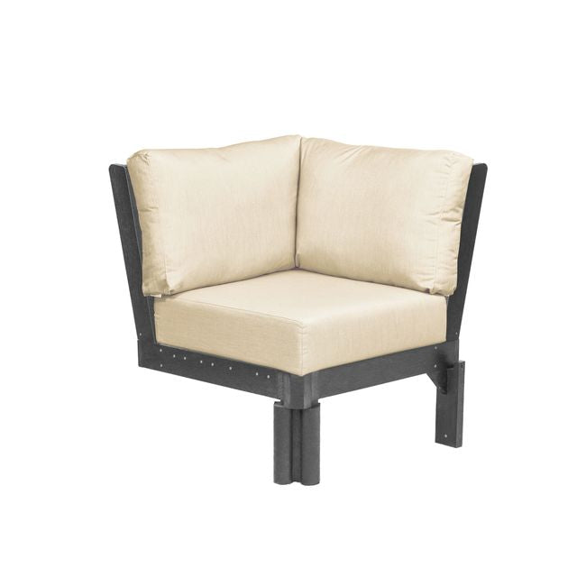 CR Plastics Stratford Sectional Corner Piece with cushions