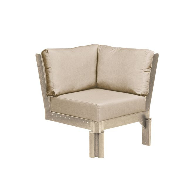 CR Plastics Stratford Sectional Corner Piece with cushions
