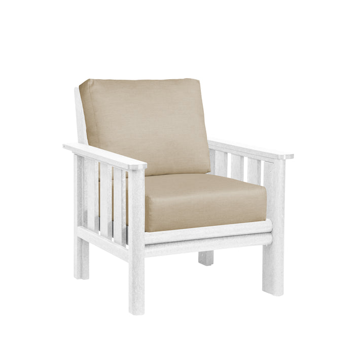 CR Plastics Stratford Deep Seat Arm Chair with cushions