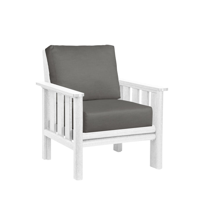 CR Plastics Stratford Deep Seat Arm Chair with cushions