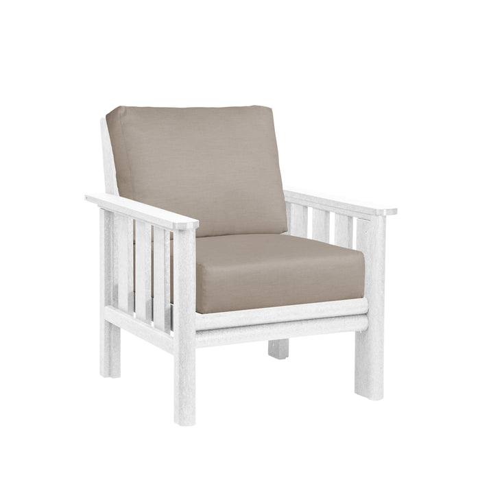 CR Plastics Stratford Deep Seat Arm Chair with cushions