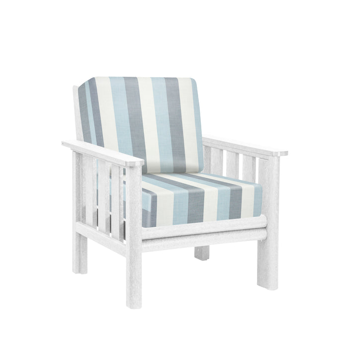 CR Plastics Stratford Deep Seat Arm Chair with cushions