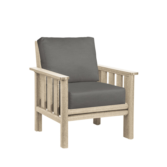 CR Plastics Stratford Deep Seat Arm Chair with cushions