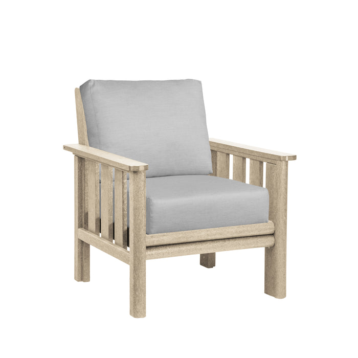 CR Plastics Stratford Deep Seat Arm Chair with cushions