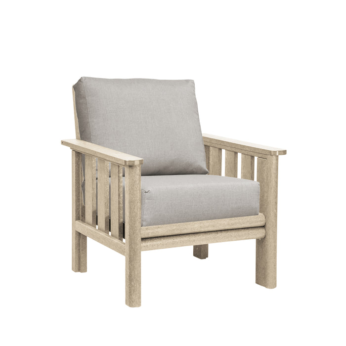 CR Plastics Stratford Deep Seat Arm Chair with cushions