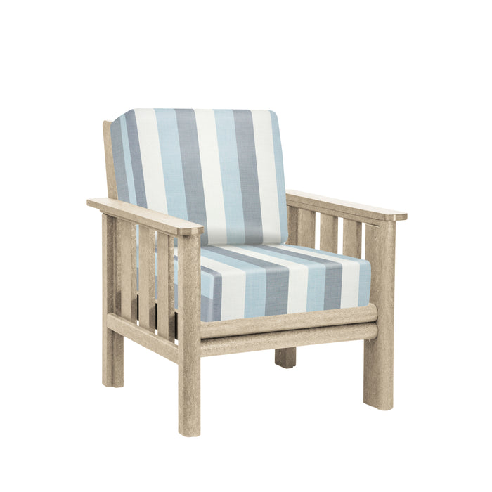 CR Plastics Stratford Deep Seat Arm Chair with cushions