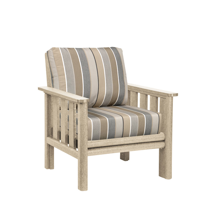 CR Plastics Stratford Deep Seat Arm Chair with cushions