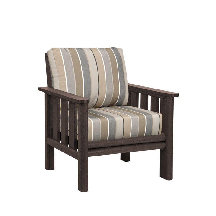 CR Plastics Stratford Deep Seat Arm Chair with cushions