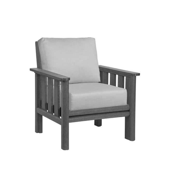 CR Plastics Stratford Deep Seat Arm Chair with cushions