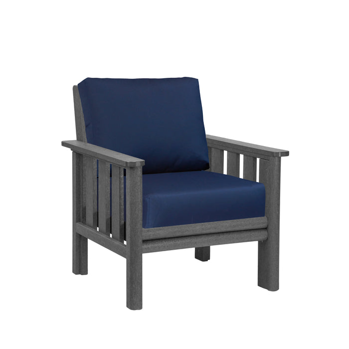 CR Plastics Stratford Deep Seat Arm Chair with cushions