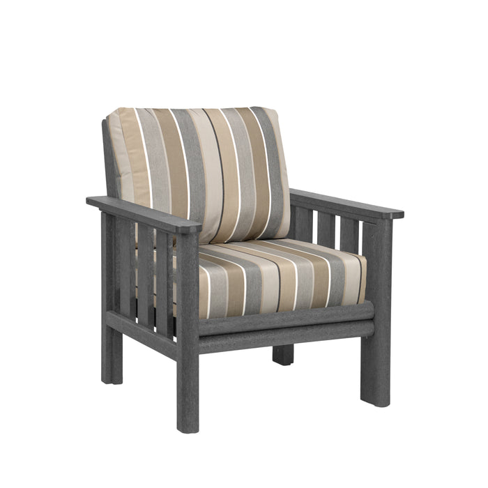 CR Plastics Stratford Deep Seat Arm Chair with cushions