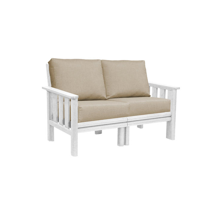 CR Plastics Stratford Loveseat with cushions