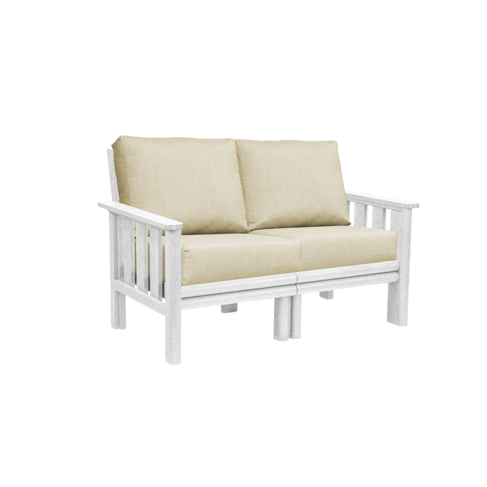 CR Plastics Stratford Loveseat with cushions